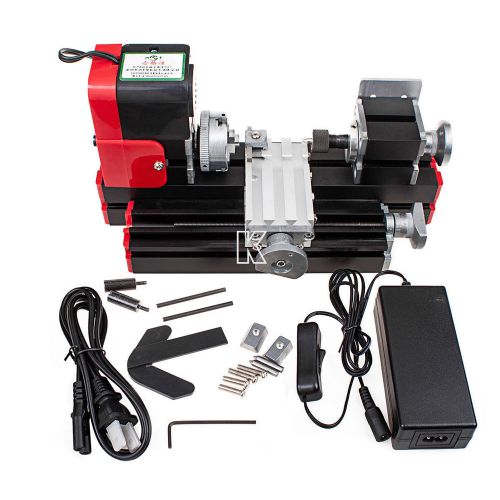 For Hobby Modelmaking Mini Motorized Lathe Machine DIY Tool Metal Woodworking