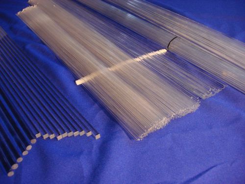 Quartz Glass Rod 250 pcs Clear Fused Quartz Glass Rod Glass Blowing Welding Rod