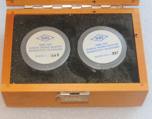 NBS SRM1523 Boron Doped Silicon Resistivity Standards 1, .01 Ohm-cm