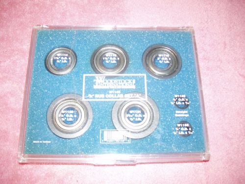 WOODSTOCK INTERNATIONAL W1146  3/4&#034; Rub Collar Set &#034;A&#034; COMPLETE SET, IN CASE