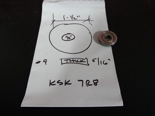 Shaper Rub Collar Bearing - 1/2&#034; ID x 1-1/2&#034; OD x 5/16&#034; W - KSK 7R8