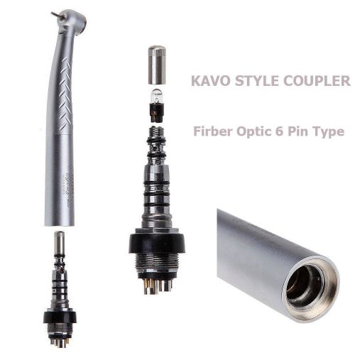 1X Dental KaVo Type Fiber Optic High Speed Handpiece Turbine with Coupler Swivel