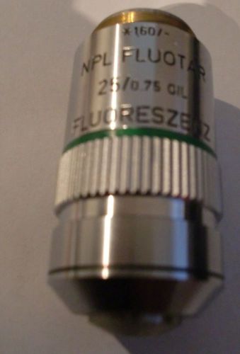 Ernst Leitz Wetzlar Objective NPL Fluotar 25x0,75 oil-imersion fluoreszenz