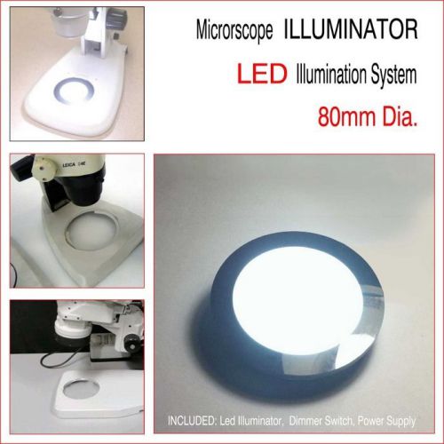 80mm  Stereo Microscope Illuminator Base Plate Dimmer USA/EU