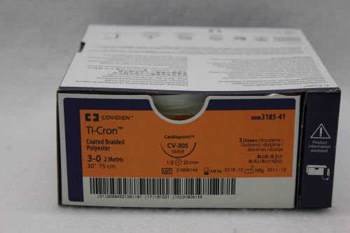 Covidien ref # 3185-41 ti-cron coated braided polyester 2 met. 75cm (box of 36) for sale