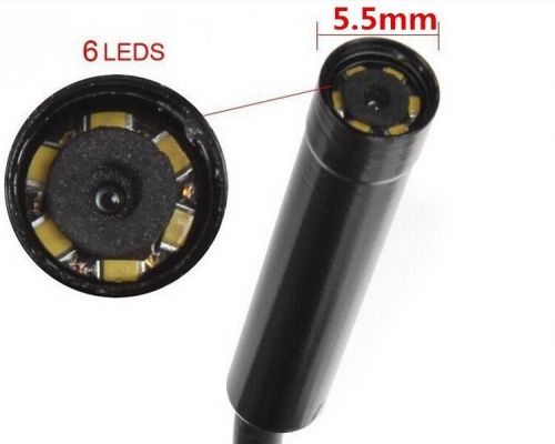 2M Newest Super Mini 5.5mm Dia USB Endoscope 1.3MP 720P HD Endoscope Camera 6LED