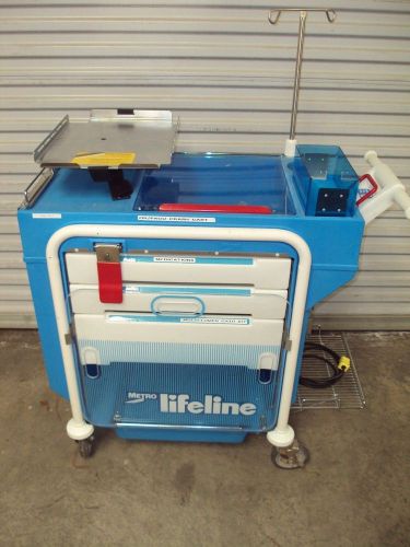 Metro Lifeline Emergency Crash Cart Emergency Room Model LEC51