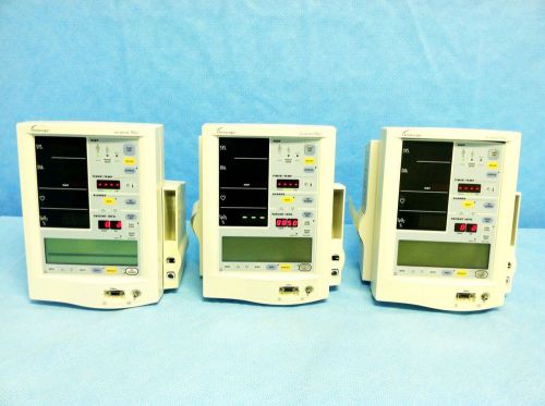 3x Datascope Accutorr Plus Nellcor SPO2,NIBP,Temp,Printer, Multi Monitor w/Batt