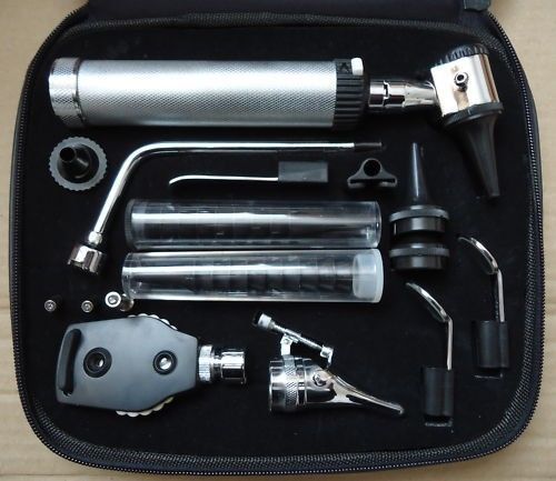 Deluxe Pro-Physician ENT Kit -Otoscope Ophthalmoscope!