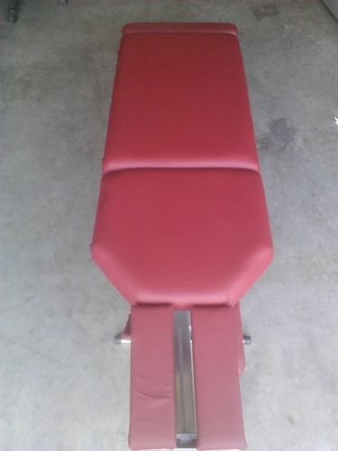Deluxe portable chiropractic table - red for sale