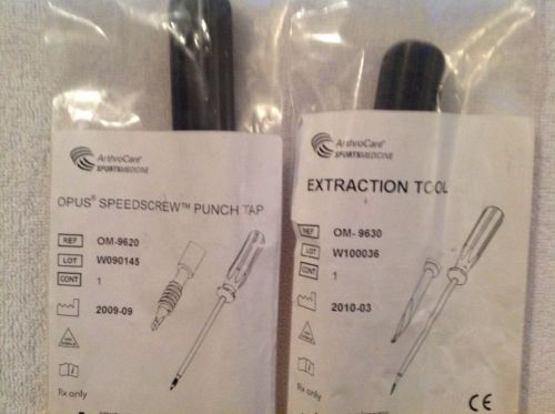 ArthroCare Arthroscopic Opus Speedscrew &amp; Anchor Extraction Tool  Lot of 2