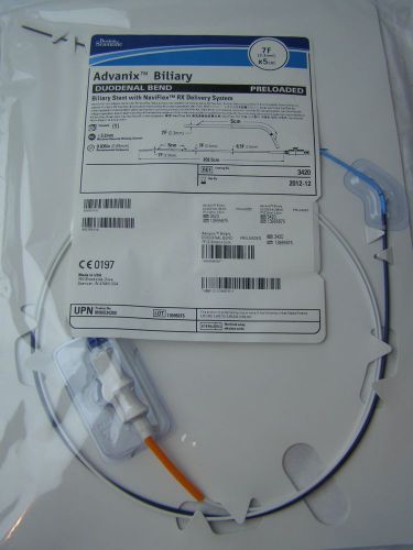 Boston scientific advanix biliary system 7f x 5cm ref: 3420  one unit. for sale