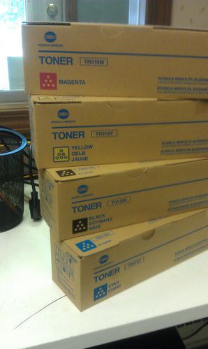 KONICA MINOLTA BIZHUB C360 TONERS - COMPLETE SET - FREE SHIPPING