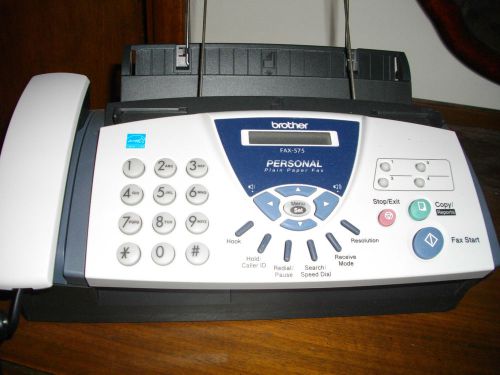 &#034;BROTHER PERSONAL FAX-575 PLAIN PAPER FAX &amp; PHONE &amp; COPIER&#034;