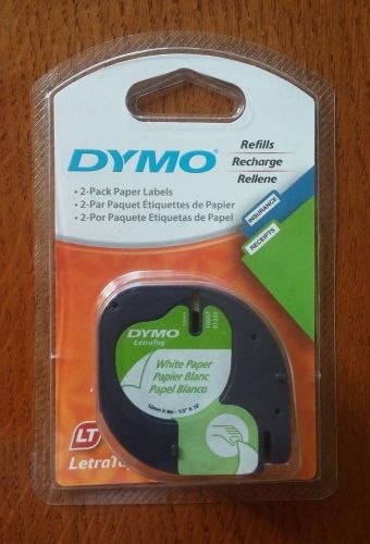 Dymo letratag refill cartridge tapes (2 pack) for letratag &amp; qx50 1/2&#034; paper for sale