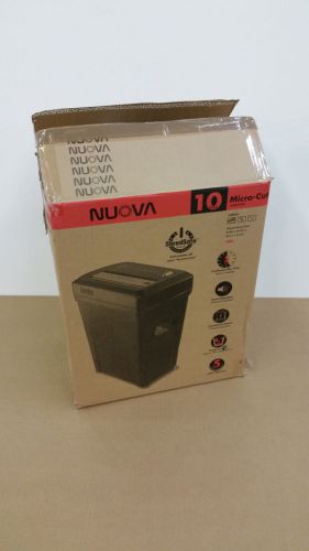 Nuova AU1080MA 10-Sheet Paper Credit Card Shredder. 4.1 Gallon *NEW Opened Box*