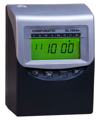 Compumatic xl1000e newest full feature totaling time clock with enhanced rules for sale