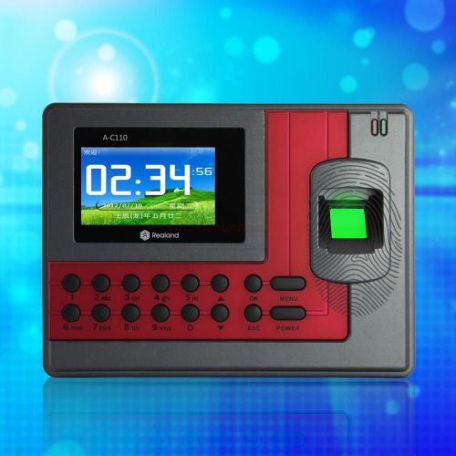 Fingerprint time clock attendance password+promixity card usb employee payroll for sale