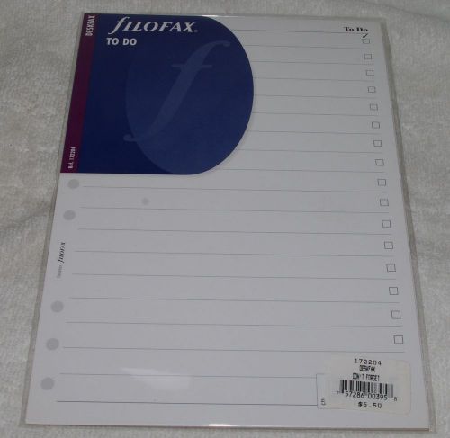 2 pc FILOFAX DESKFAX Projects TO DO Refill Insert Organizer Agenda Diary