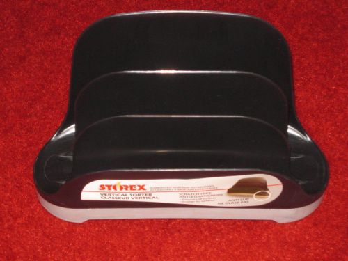 Storex Industries Corp 00112B06C Black &amp; Silver Vertical Incline &#034;Sorter New&#034;