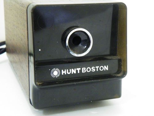 Vintage Hunt Boston Electric Pencil Sharpener Model 17 Woodgrain Working