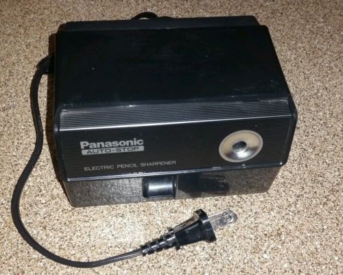 Panasonic Electric Pencil Sharpener Retro KP-110_Made in Japan_120V_100W Black