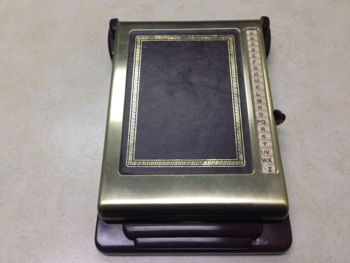 VINTAGE BATES CAVALIER LIST FINDER - DESK ADDRESS BOOK, PHONE ROLODEX - RETRO!!!