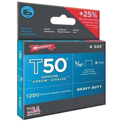 Arrow t50 type staples, 5/16&#034;, .050 wire 505 for sale