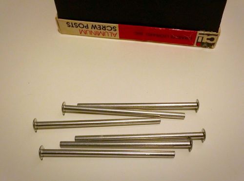 Charles Leonard Inc. 4&#034; Aluminum Screw Posts (Quantity of 94)