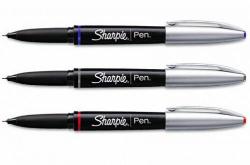 30 SHARPIE GRIP fine point Red Blue &amp; Black INK PENS