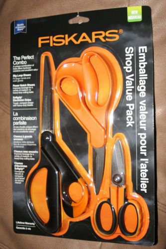 FISKARS Shop Value Pack - 3 Piece Set $60+ retail value! NEW GREAT GIFT!!!!!