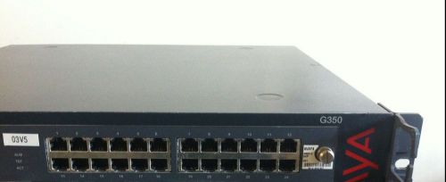 AVAYA G350 MEDIA GATEWAY w/ (1) MM711, (1) MM312, (1) MM710B T1/E1,S8300