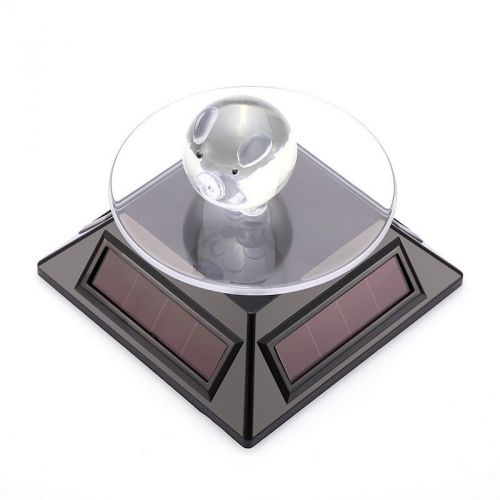 Solar 360 Turntable Rotating jewelry watch phone ring display stand 10cm x 10cm