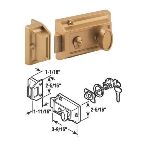 3-way night latch with locking cylinder-brs night latch w/turn for sale