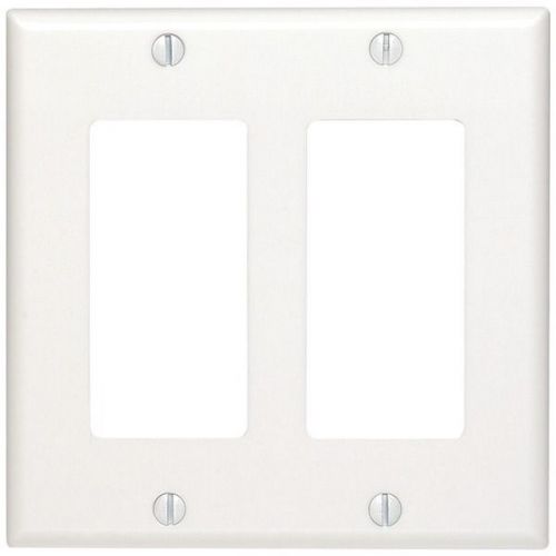 2-gang Wall Plate -wht