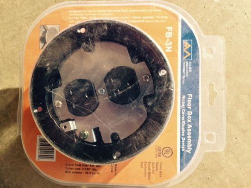 Allied FB-3N nickel electrical floor box round