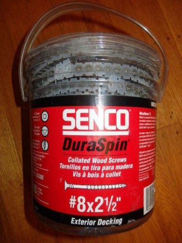 SENCO 8-Gauge x 2-1/2&#034; Collated Composite Decking Screws(800pk) 08R250W NEW