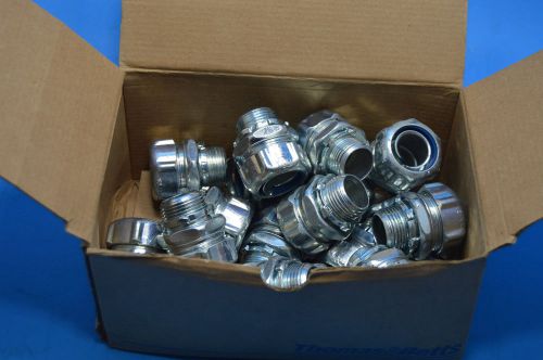 NEW BOX OF 19, T&amp;B, NO. 5233, 3/4&#034; LIQUIDTIGHT FLEXIBLE METAL CONDUIT CONNECTORS