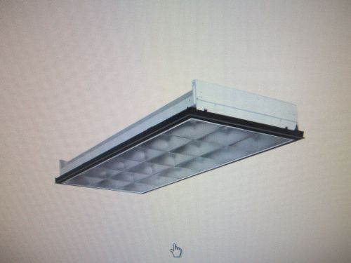 26-Lithonia Lights 3-Light White Fluorescent Parabolic Troffer 2PM3NGB33218LD