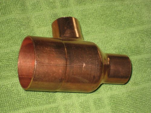 NIB LOT OF 2 - 1 1/2 INCH X 3/4 X 3/4 COPPER TEE