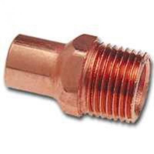 1/2&#034; male copper ftgxmip stree elkhart products corp copper fitting adapters for sale