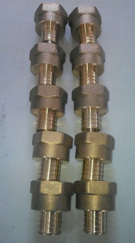 (10) 1&#034; PEX x 1&#034; Female NPT Threaded Adapters - Brass Crimp Fittings