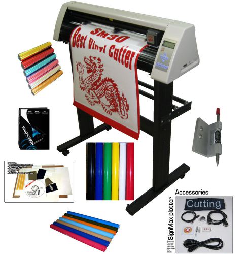 SIGN MAX 30&#034; Vinyl Cutter UNLIMITED SOFTWARE 2014, Diamond engraving kit, Vinyl