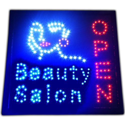 Beauty salon open led sign facial spa 19 x 19 hair cut neon store display barber for sale