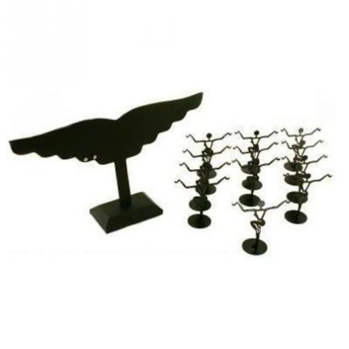 13 Black Earring Stand Jewelry Showcase Display 34 Pair