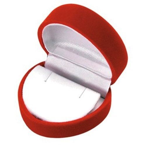 144 Red Velvet Heart Shaped Earring Gift Boxes 2&#034;W x 1 3/4&#034;D x1 1/2&#034;H