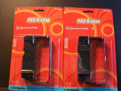 2- Star Micronics SP200 or MP200 series printer ribbons - New - Purple