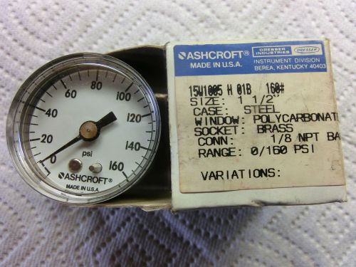 ASHCROFT 15W1005 H 01B 160# PRESSURE GAUGE