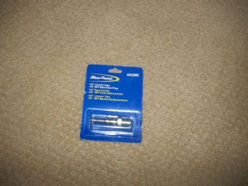 Blue Point - AHC26MC - 1/4&#034;  NPT - New - 1/4 &#034; Lincoln Type NPT Male Steel Plug