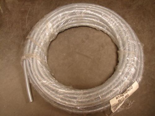 Herco 0512-055 1/4&#034; clear pvc braided hose 350 psi 100&#039; each (lot of 2)**nnb** for sale